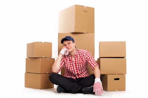 Careful packing and loading during a Westminster move